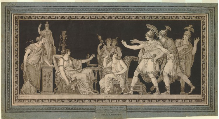 Гравюра 1789-го года "Добродетель Лукреции"