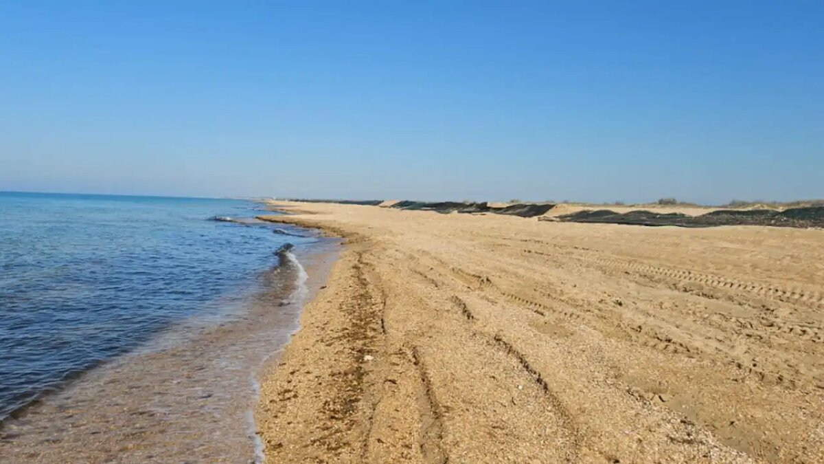    Пляж в окрестностях Анапы.