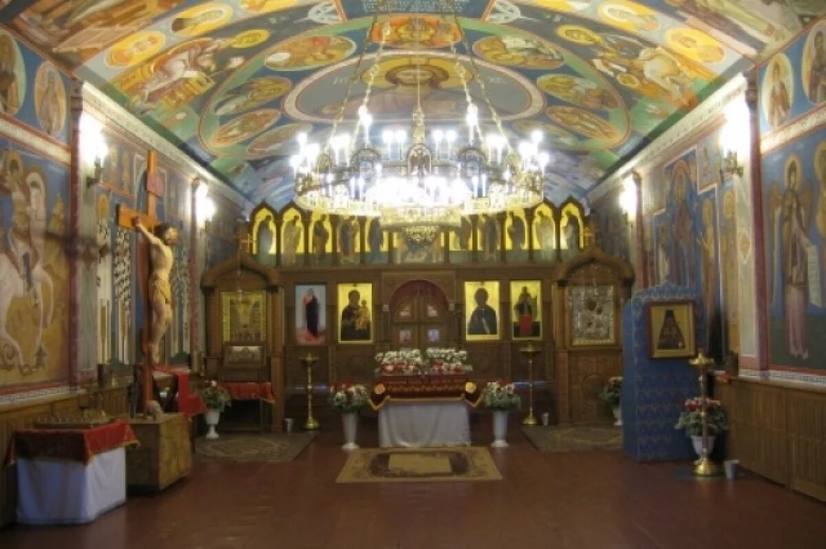    Убранство обители до вторжения ВСУ в курское приграничье.