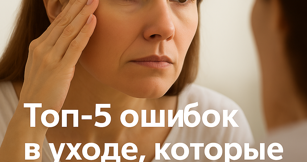 Топ-5 ошибок в уходе, которые старят кожу каждый день