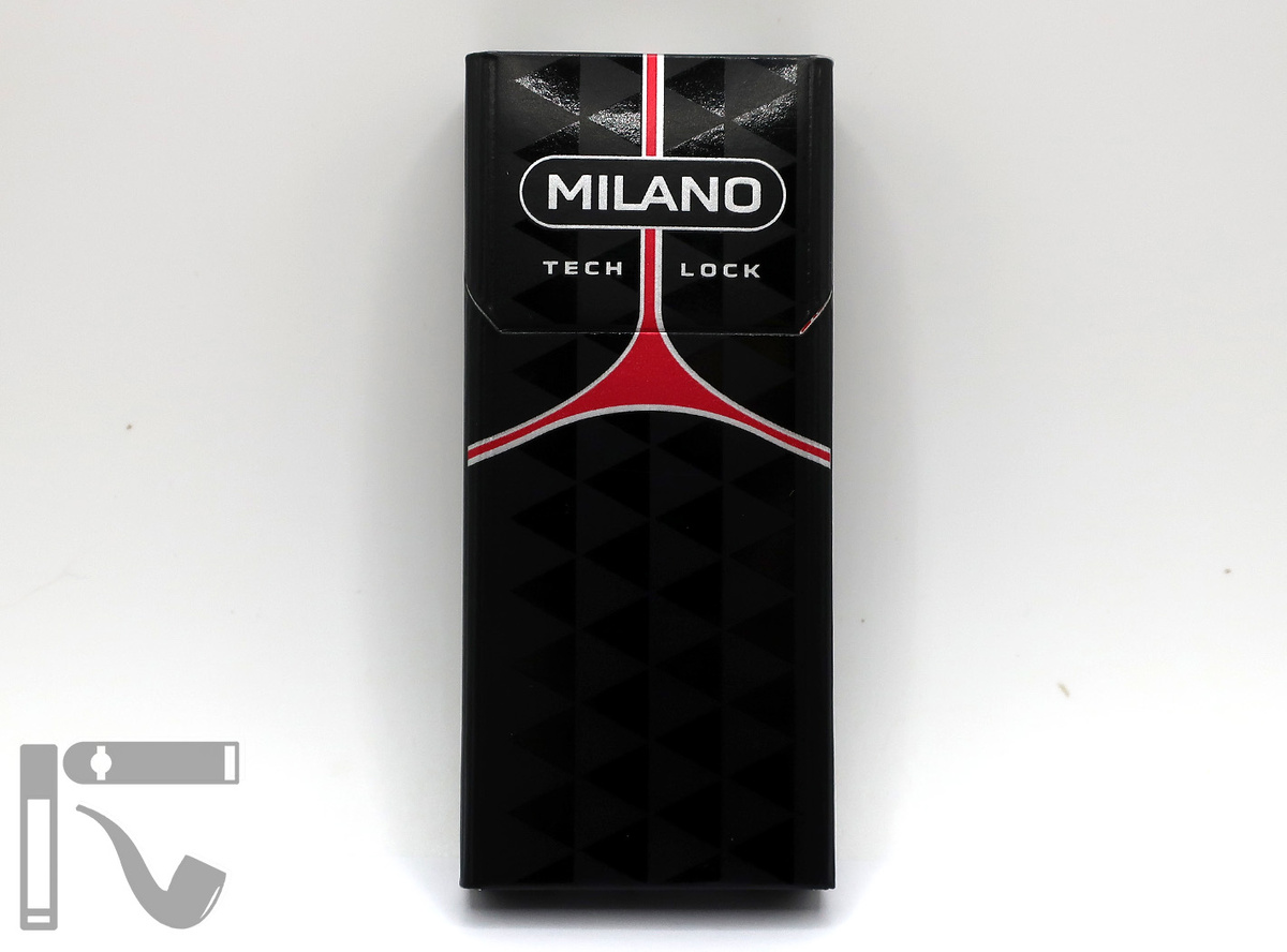 Сигареты Milano FSP Tech Lock Black. Фото: © канал "Уголок Курильщика"