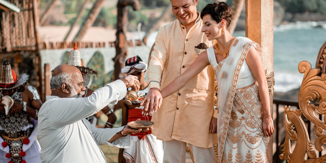 Необычная свадьба под руководством шамана на острове Шри-Ланка с официальной регистрацией стала для нас реальностью