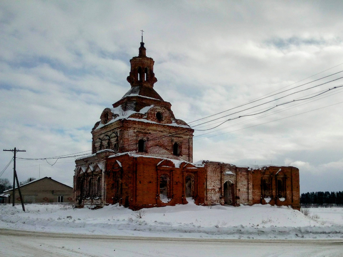 Церковь зимой