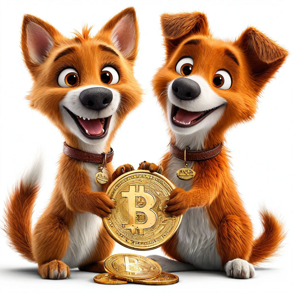 Собачки думают, может нам биткоины майнить)))