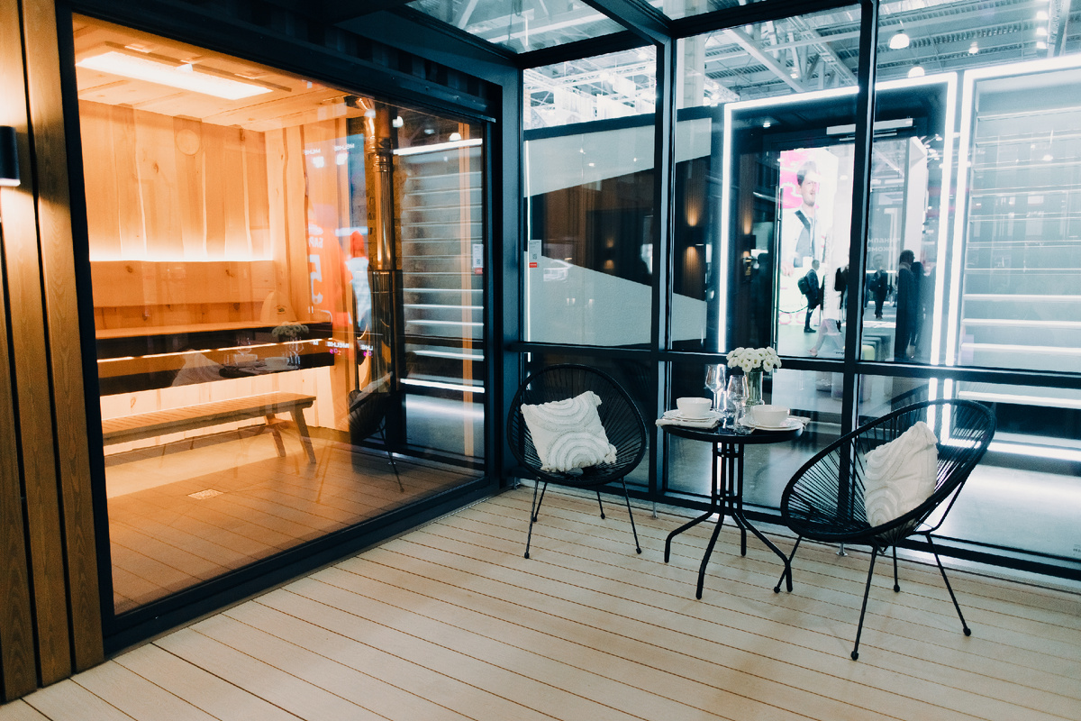 Полузакрытая веранда 