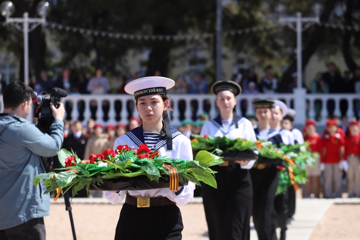 В Геленджике прошли мероприятия ко Дню Победы.  Фото: Фото: пресс-служба администрации город-курорта Геленджик