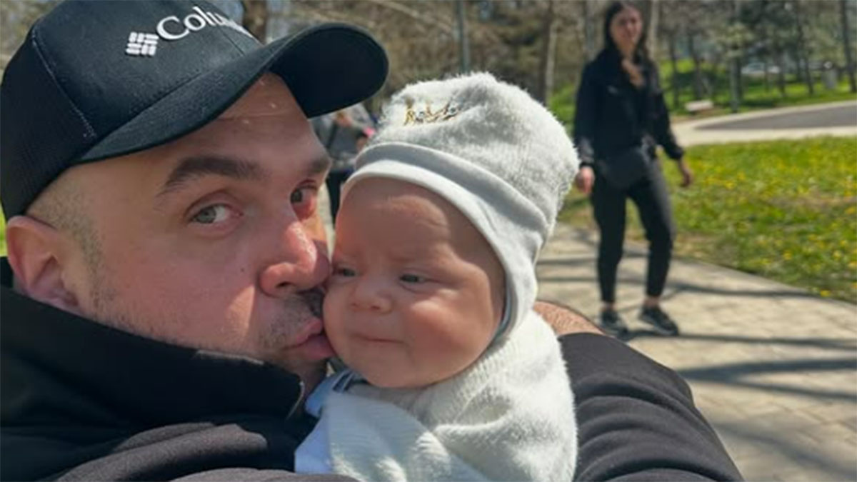 Глеб Жемчугов с сыном Добрыней. Фото: соцсети Глеба Жемчугова