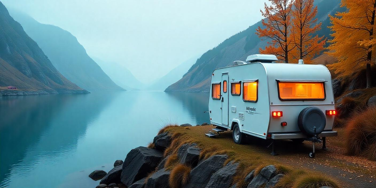 Жилой заводской прицеп