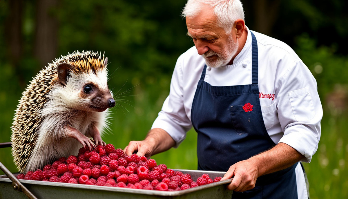 даже ёж помогает Матвею
