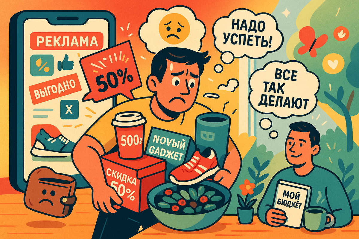 Почему мы тратим лишнее: Психология, ловушки и как сохранить деньги