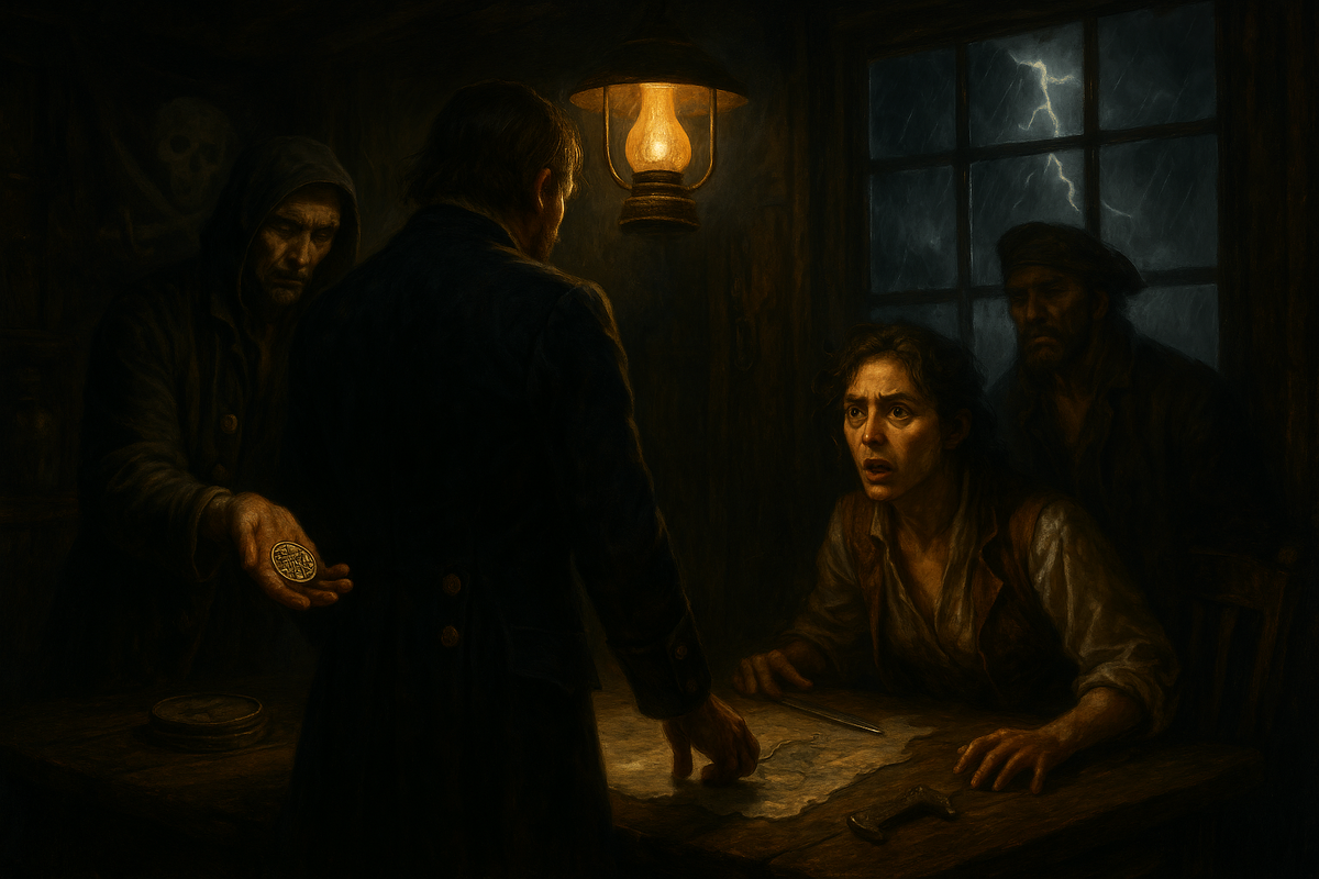 Тишину нарушил хриплый голос. Он прозвучал, будто кто-то скребся ножом по дереву:
— Они идут за тобой.