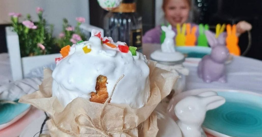 Пасхальный кулич без дрожжей.