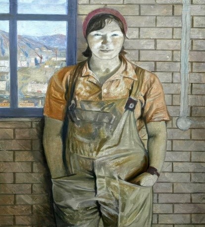 Сидор Литвинов. «Штукатур Ольга Матыцина». 1981 Фото из открытого доступа