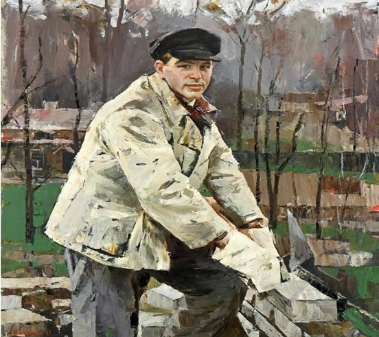 Олег Ломакин. «Строитель Иванов». 1972