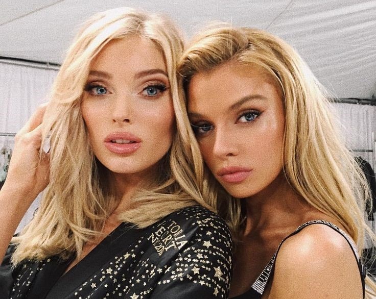 "Ангелы" Эльза Хоск и Стелла Максвелл перед показом VS Fashion Show. Фото (здесь и далее): соцсети