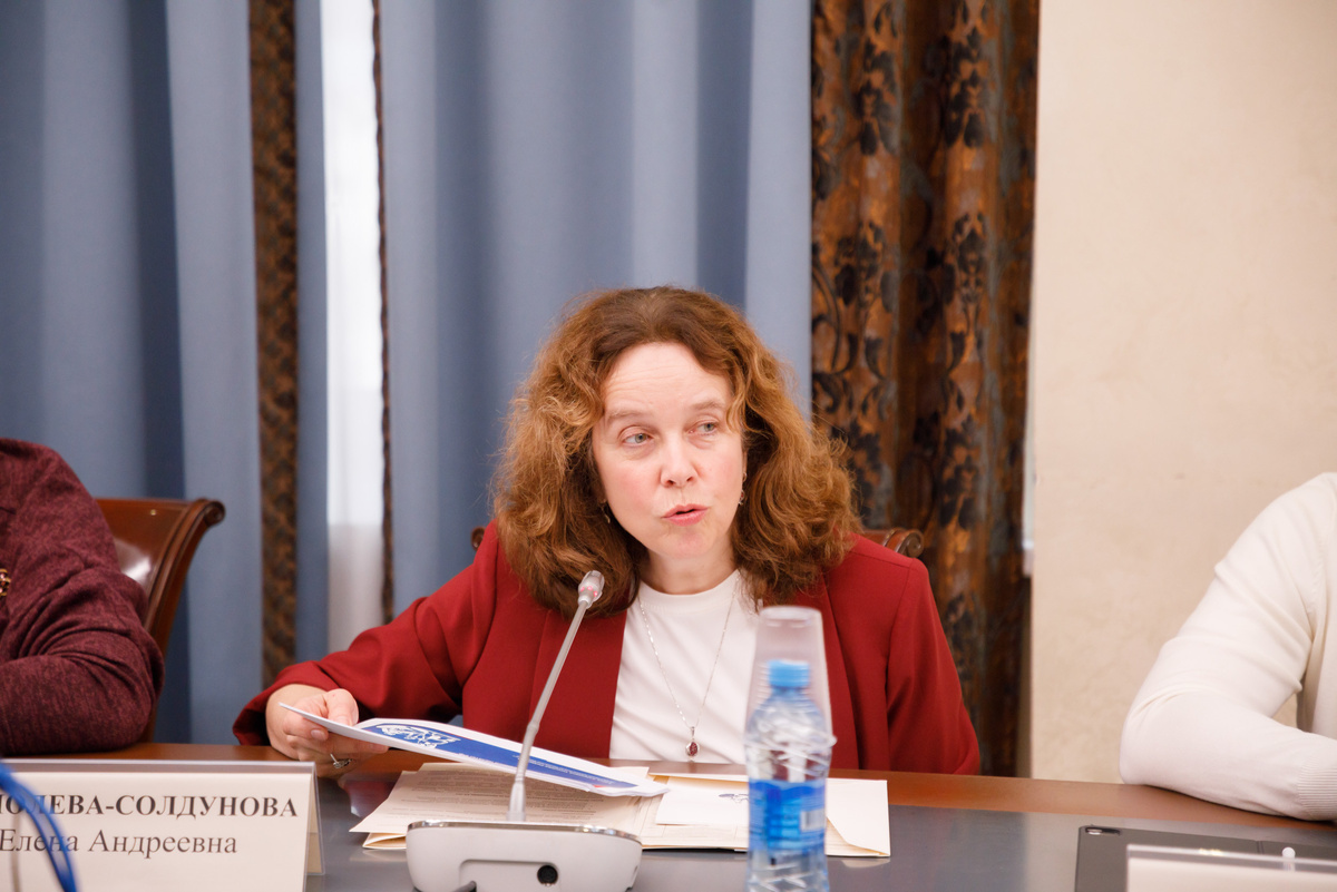    Председатель Комиссии Общественной палаты России по развитию некоммерческого сектора Елена Тополева-Солдунова. Фото: ОП РФ