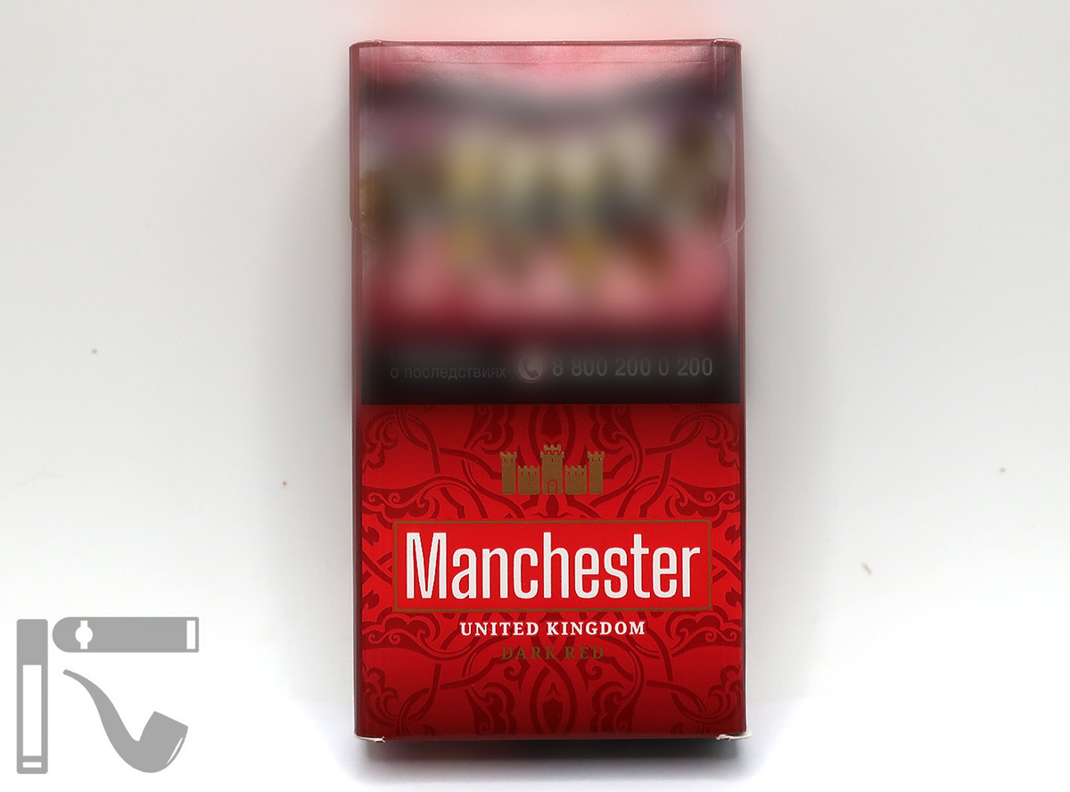 Сигареты Manchester Dark Red. Фото: © канал "Уголок Курильщика"