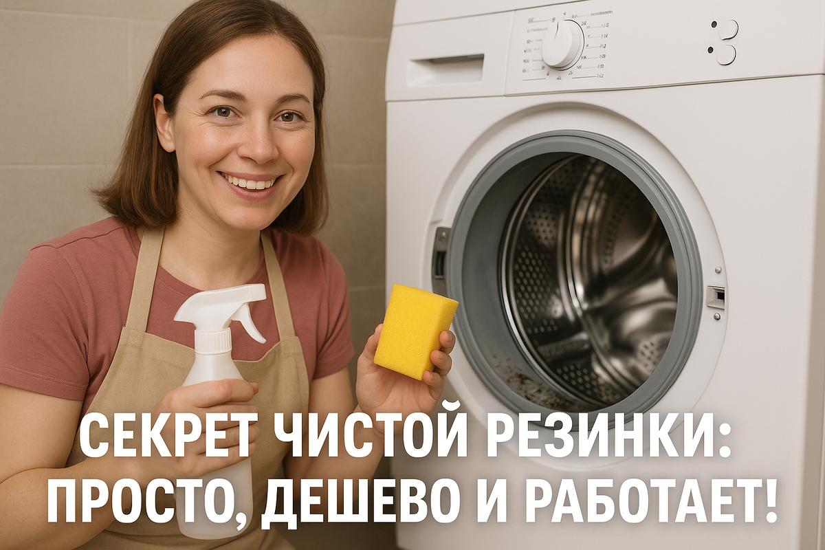 Как убрать плесень с резинки дверцы стиральной машины