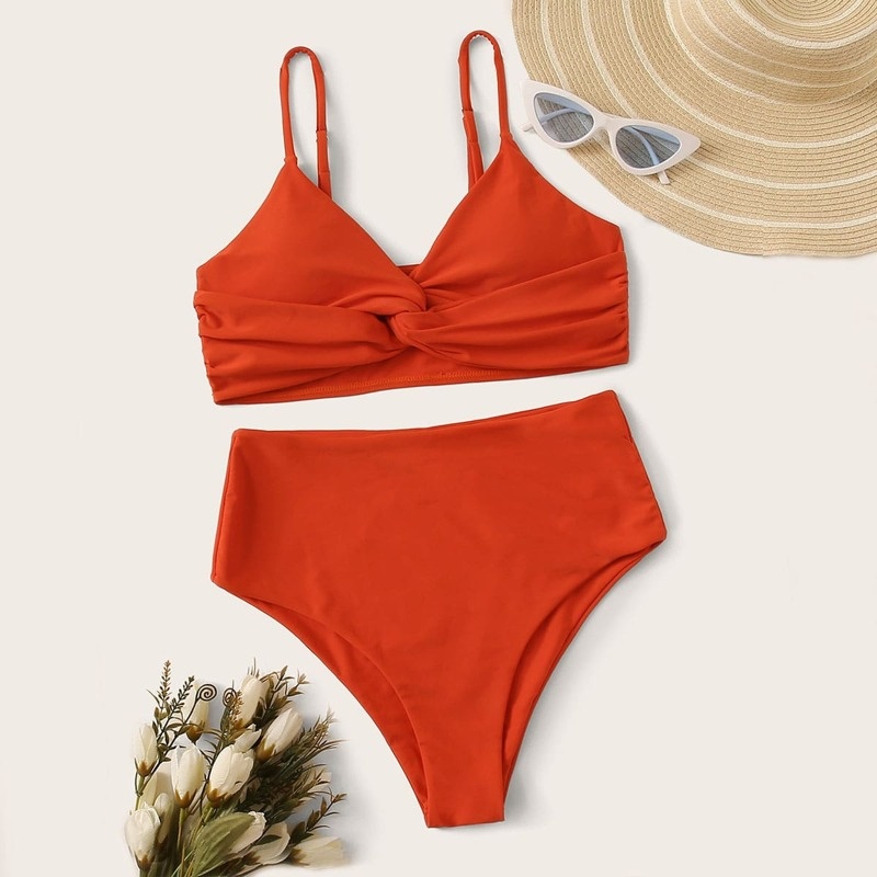 Раздельный купальник с завышенной талией