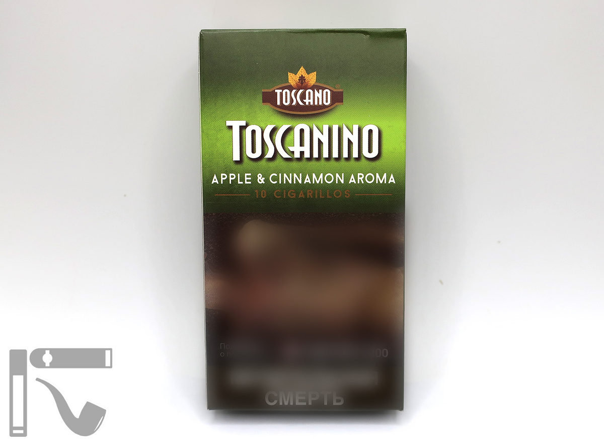 Сигариллы Toscanino Apple & Cinnamon. Фото: © канал "Уголок Курильщика"