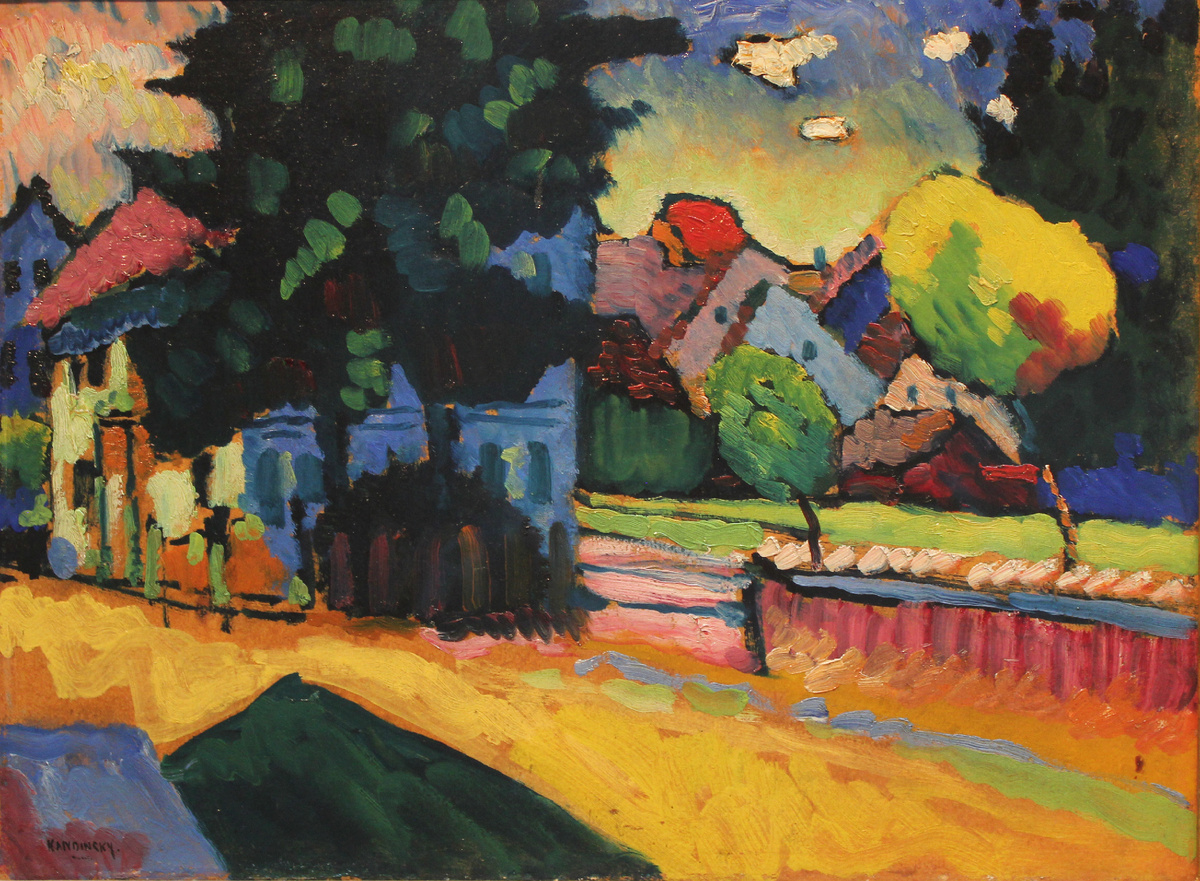 Василий Кандинский. «Вид на Мурнау», 1908 год. Эрмитаж, Санкт-Петербург