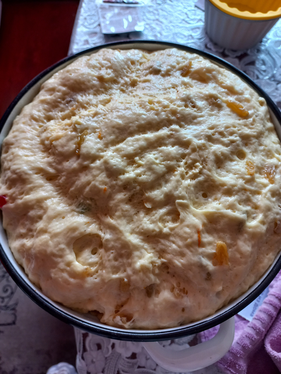 Тесто подошло для куличей 
