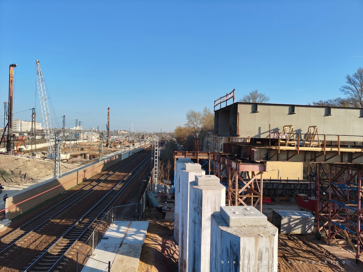 Строительство нового Цимбалинского путепровода. Фото моё.