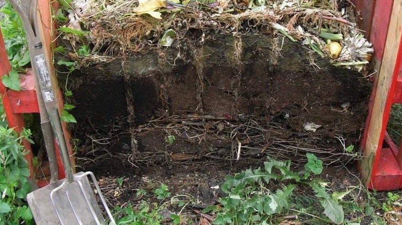 Готовлю садовый компост из опавших листьев за 2 недели. Деревенский метод ускоренного компостирования