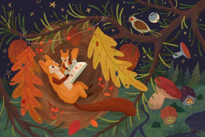 Сказки в еловых ветвях