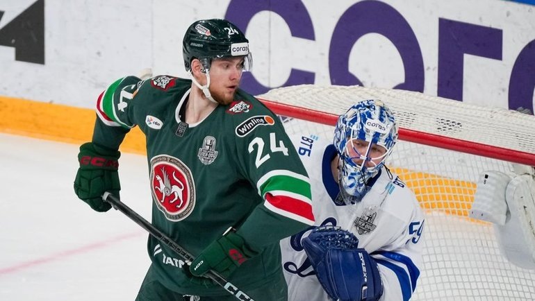    «Ак Барс» проиграл московскому «Динамо» в Казани 18 апреля.ХК «Ак Барс»