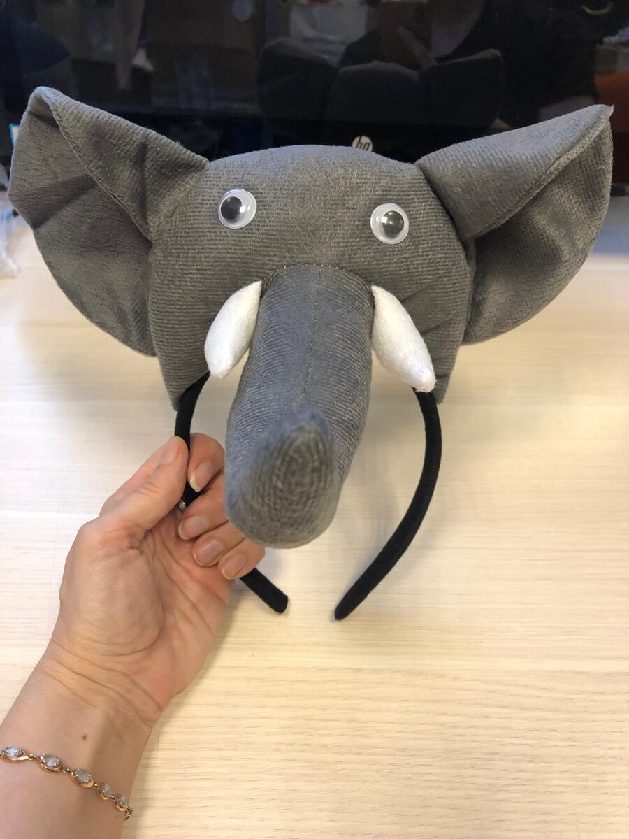 Карнавальный ободок слон