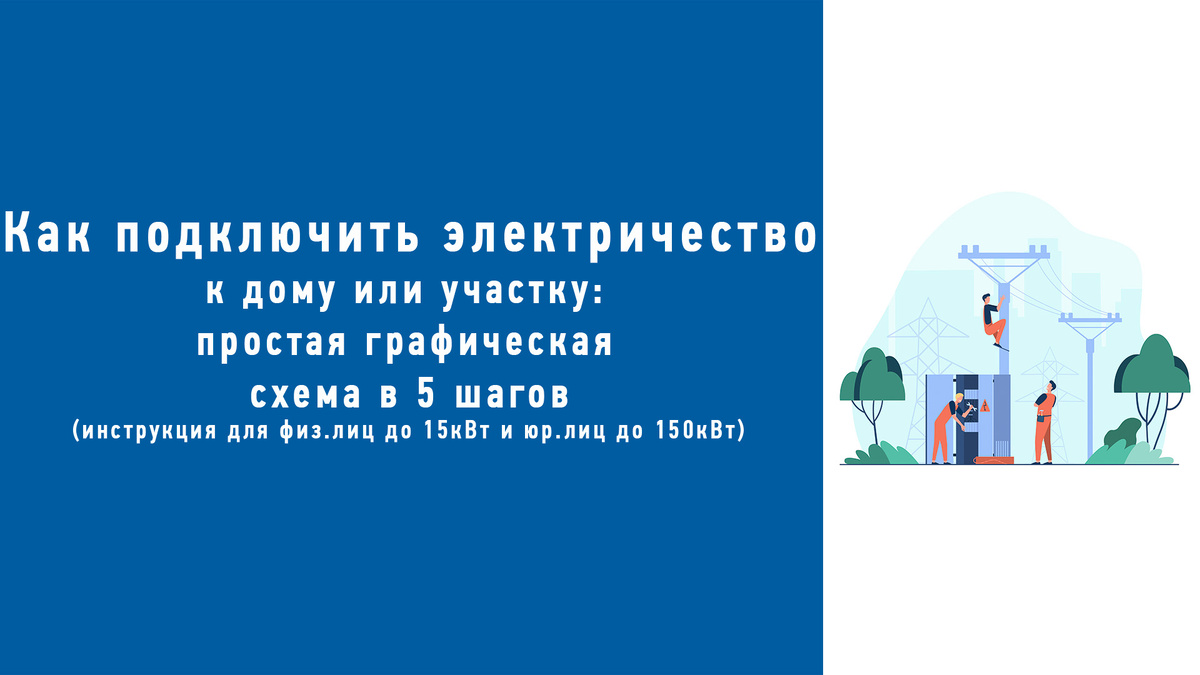 Как подключить электричество к дому или участку: простая графическая схема в 5 шагов