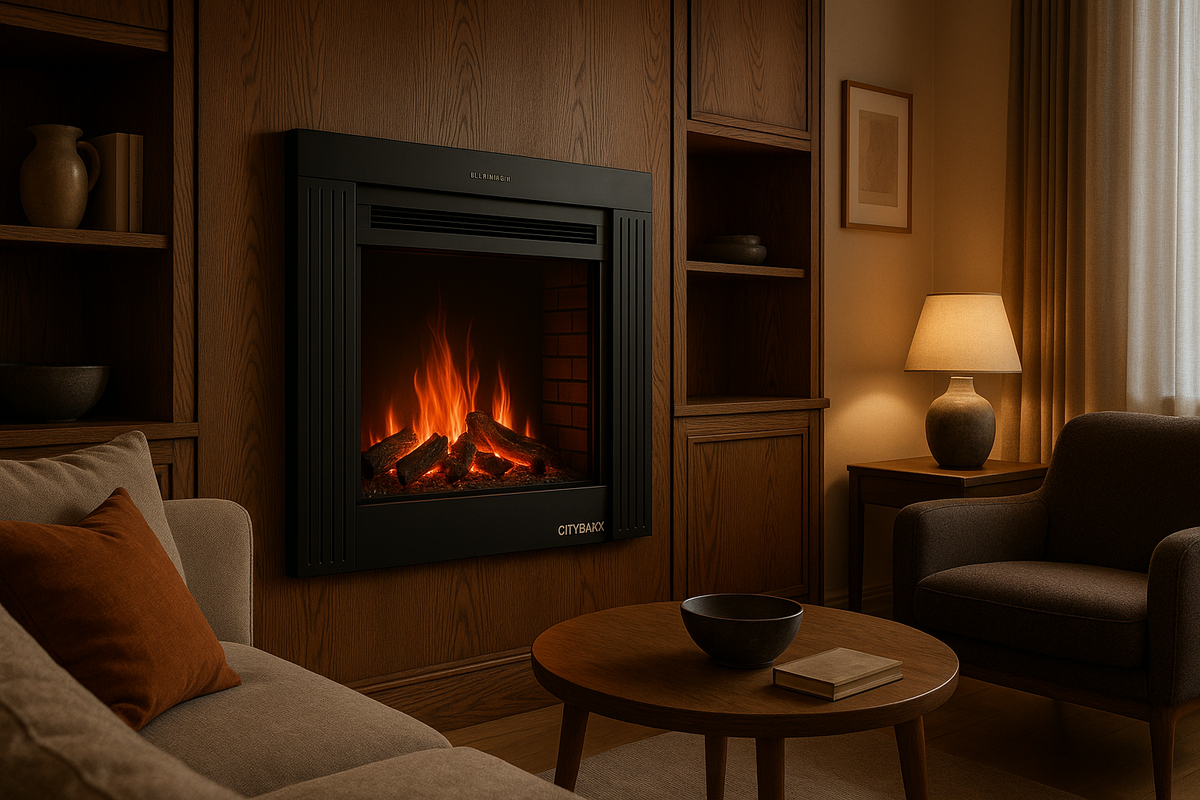    Электрокамин City Black как идеальный способ создать уют и стиль в вашем доме без лишних хлопот Kamin