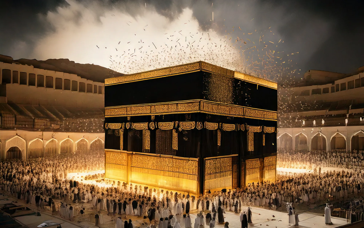 Кааба, некогда языческая святыня, была основным источником дохода для племени курайшитов Мухаммеда.