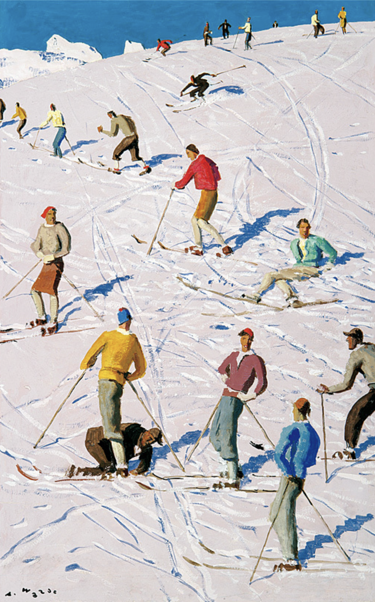 "Тренировочный склон", Альфонс Фальде, ок. 1925 г.