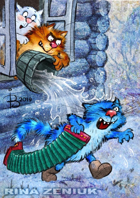 очаровательные коты Рины зенюк