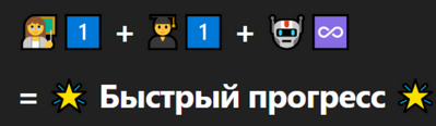 Формула Учитель + Студент + бесконечные возможности нейросети = быстрый прогресс