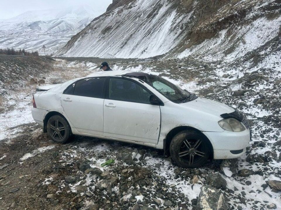    Авария с опрокидыванием на Чуйском тракте. Источник: МВД Республики Алтай