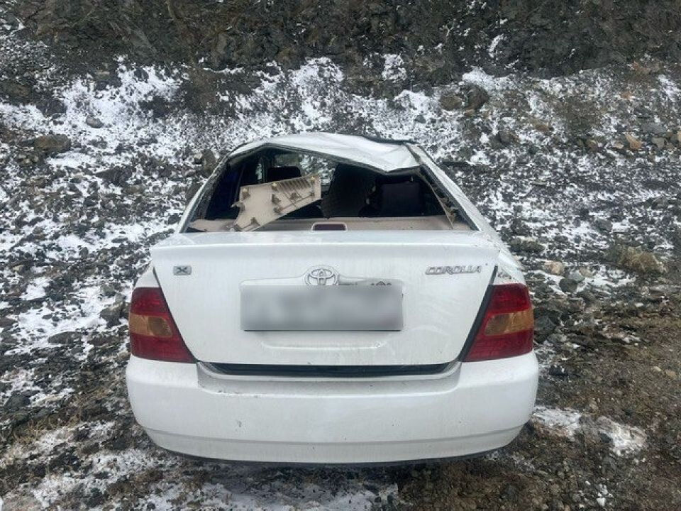    Авария с опрокидыванием на Чуйском тракте. Источник: МВД Республики Алтай