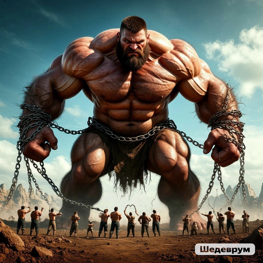 Таким увидела нейросеть Яндекса аркан Дьявол по моим описаниям. Похож на Халка, ну может, действительно, сходство есть)