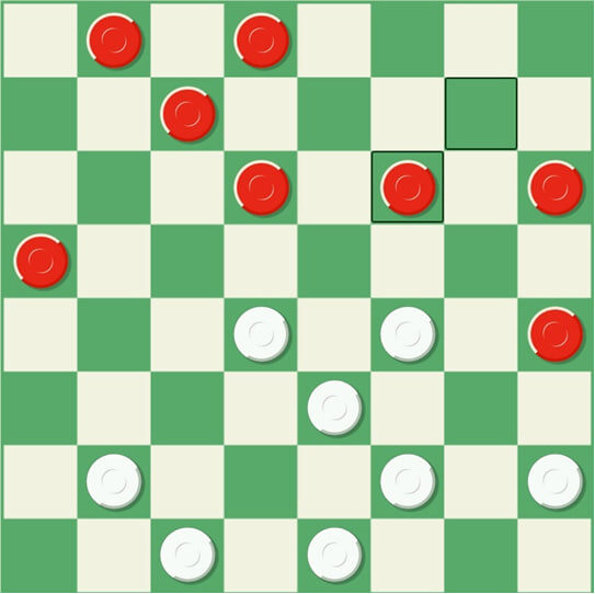 1.de5! 3.fg5 4.fg3x Прелестное решение, когда находишь в одноминутном блице.
