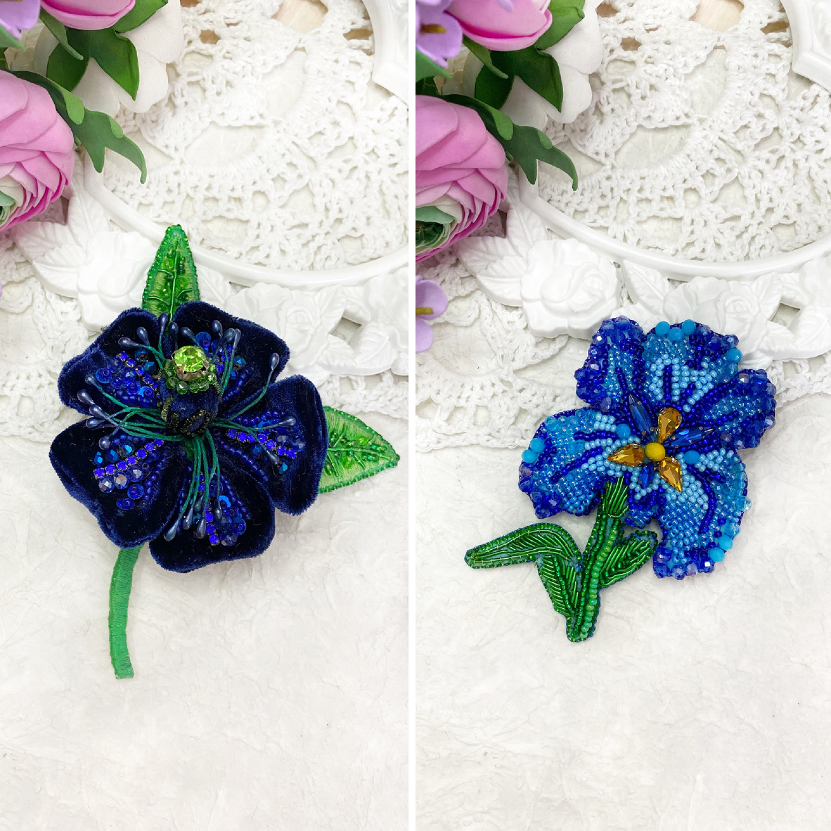 Мои броши ручной работы.