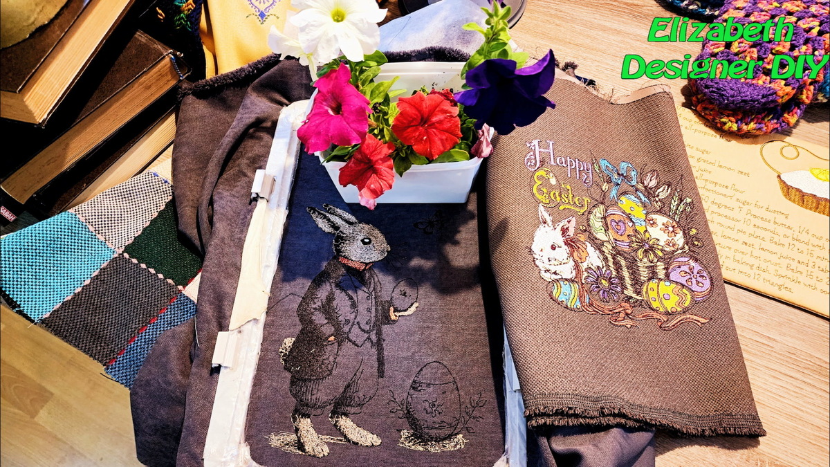 Упустить возможность уработать остатки шторных тканей и вышить большие дизайны я не могу себе позволить. Поэтому со склада принесла несколько материалов и выбрала дизайны, которые давно хотела протестировать