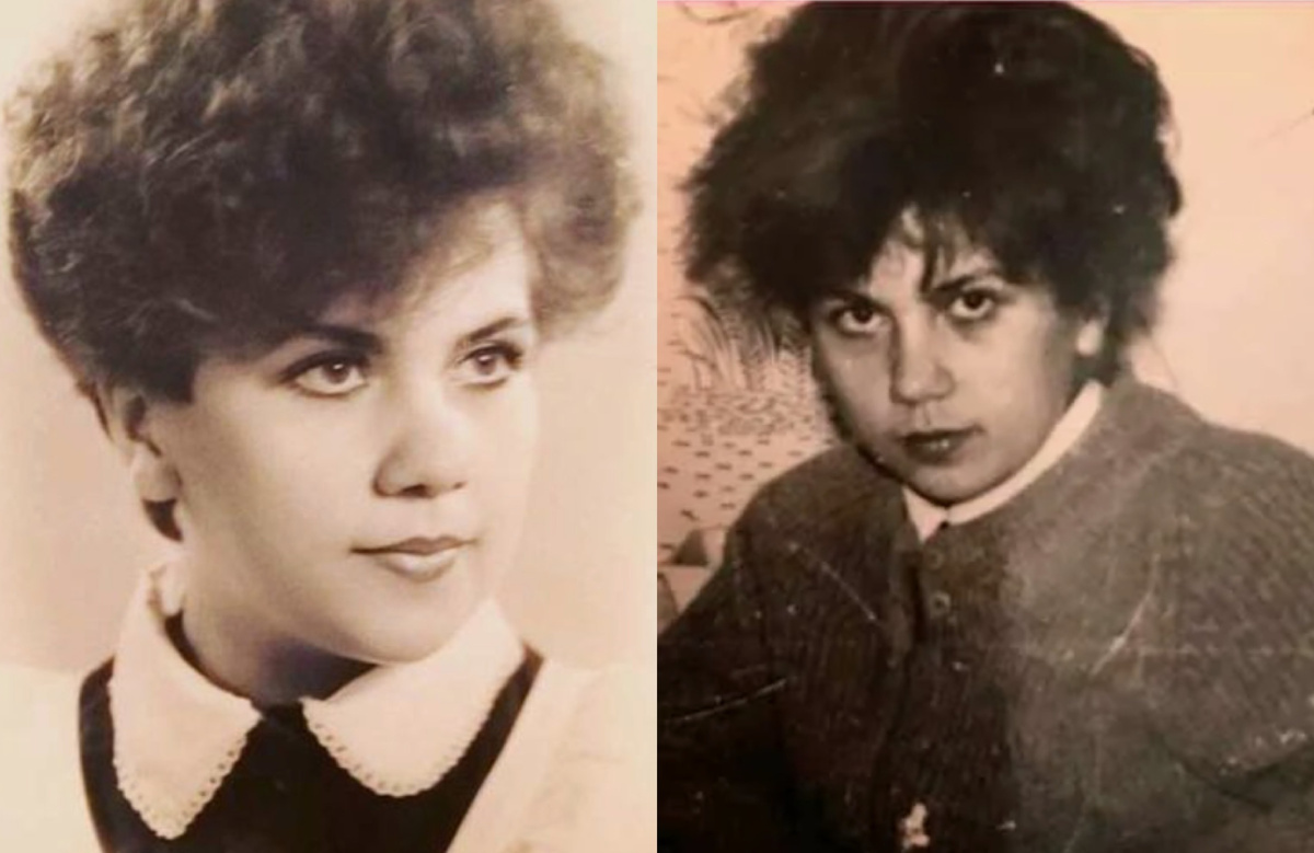 на фото Марина Федункив в молодости
