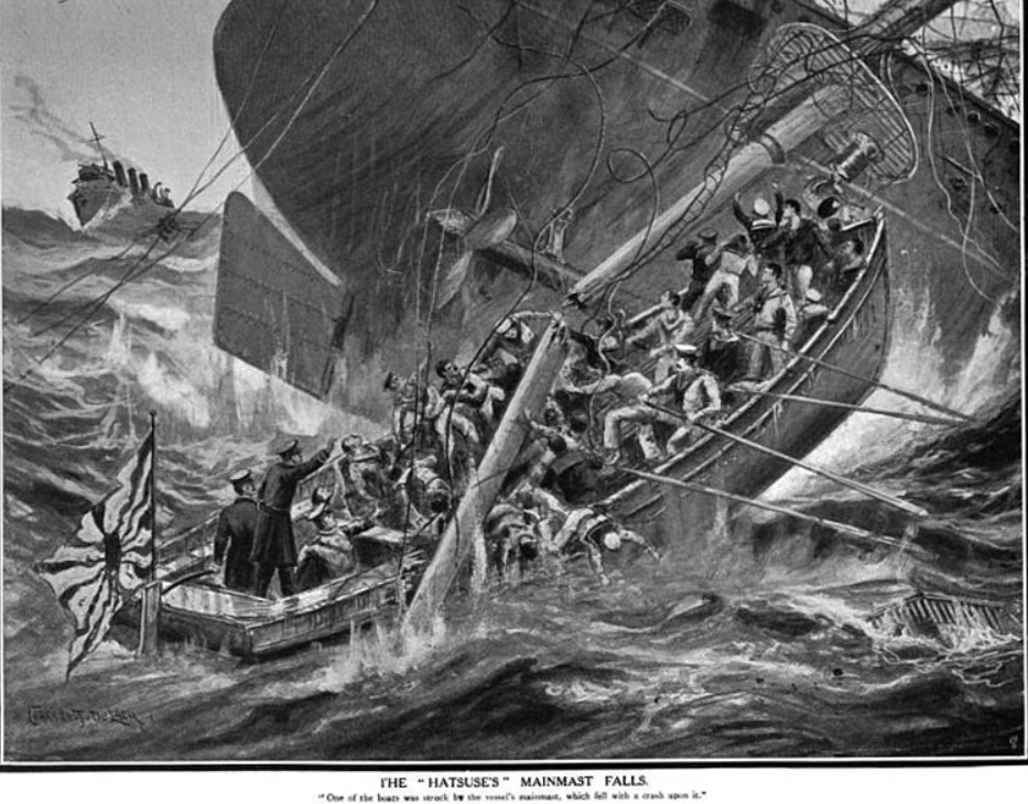Гибель броненосца "Хатцусе"
