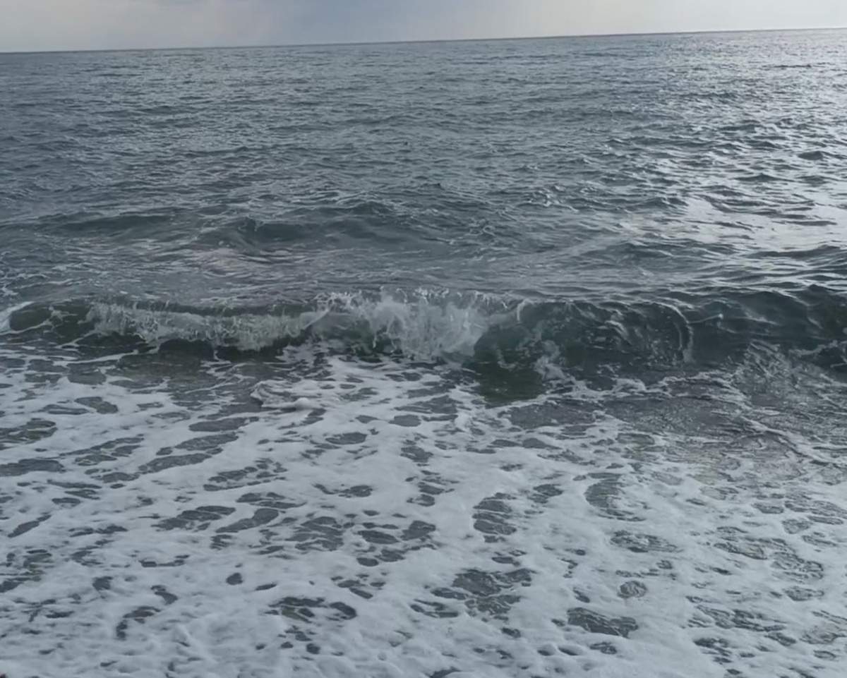 Адлер, пляж "Чайка", апрель 2025 г.