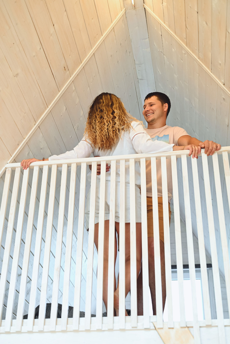 Домик для двоих в стиле а-фрейм