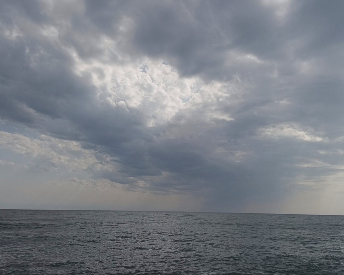 Адлер, пляж санатория "Южное взморье", апрель 2025 г