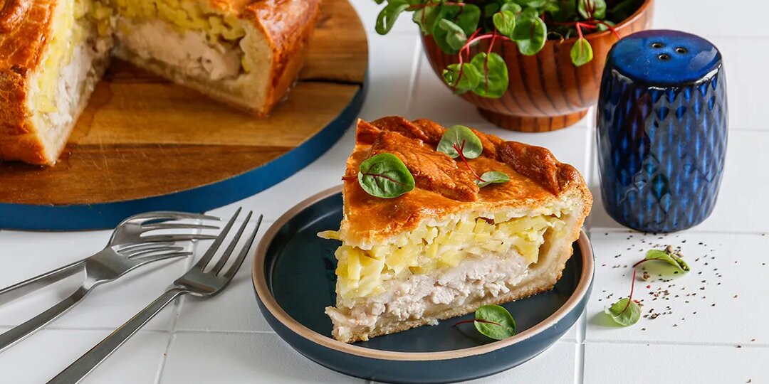 Курник на кефире, пошаговый рецепт с фото на 928 ккал