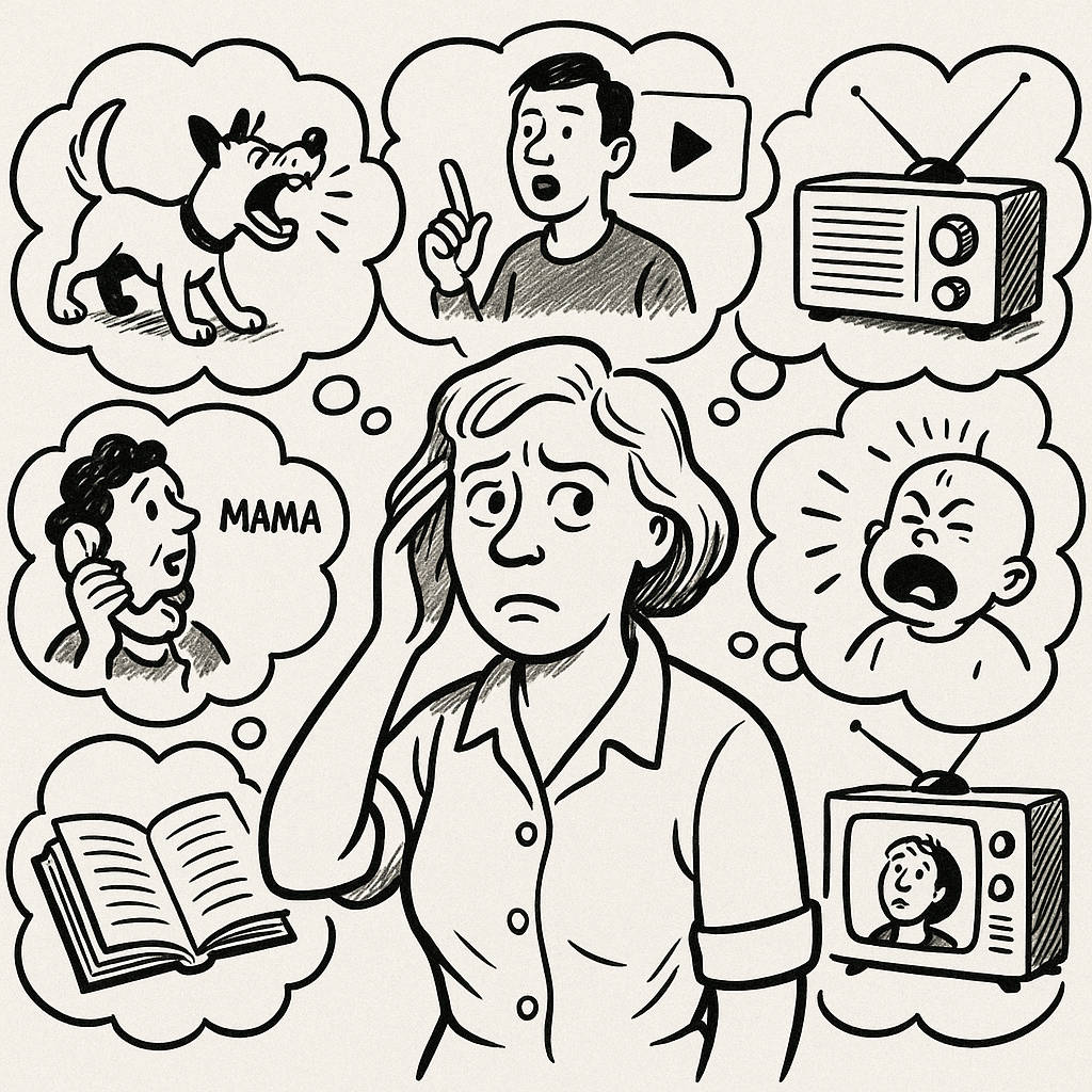 Нескончаемый поток раздражителей, многие из которых искусно спроектированны, чтобы вовлекать эмоционально